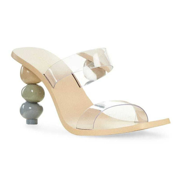 CULT GAIA Meta Bauble-Heel Vinyl Mules - Picture 2 of 14